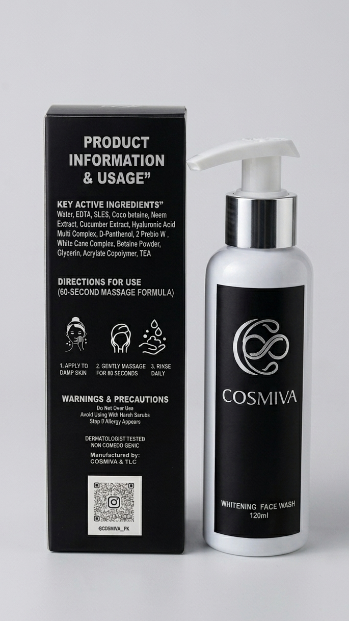 COSMIVA Whitening Face Wash (120ml)